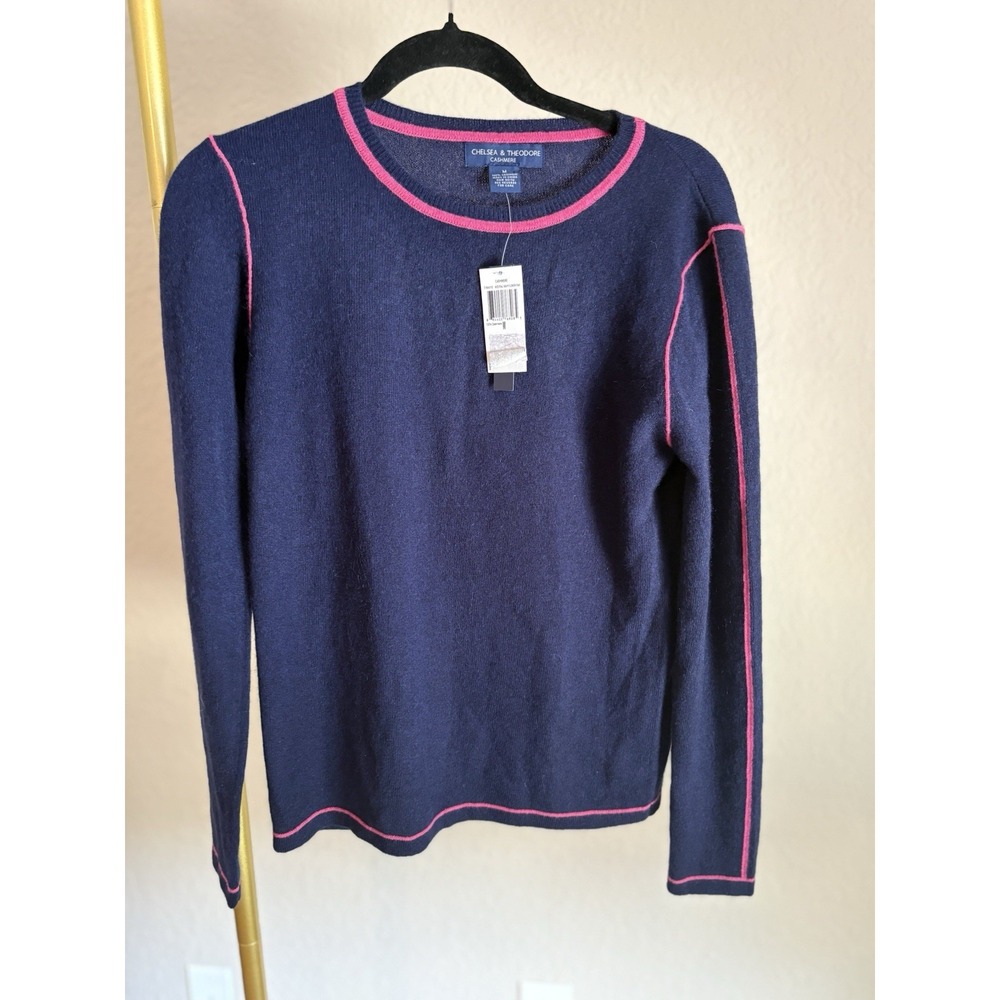 Chelsea & Theodore Women's Cashmere Sweater NWT Size M Quiet Luxury Capsule